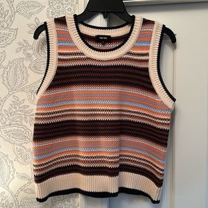 ME+EM sweater vest, multi-color, size M